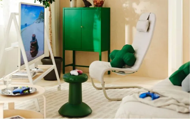 Xbox ganha linha de móveis com banco em formato de analógico