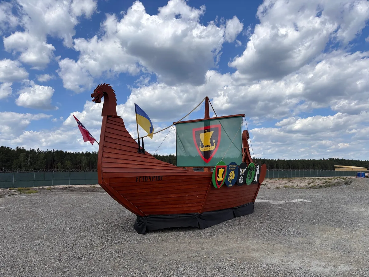 Inside the Viking-themed NATO camp where Ukrainian troops train for the front