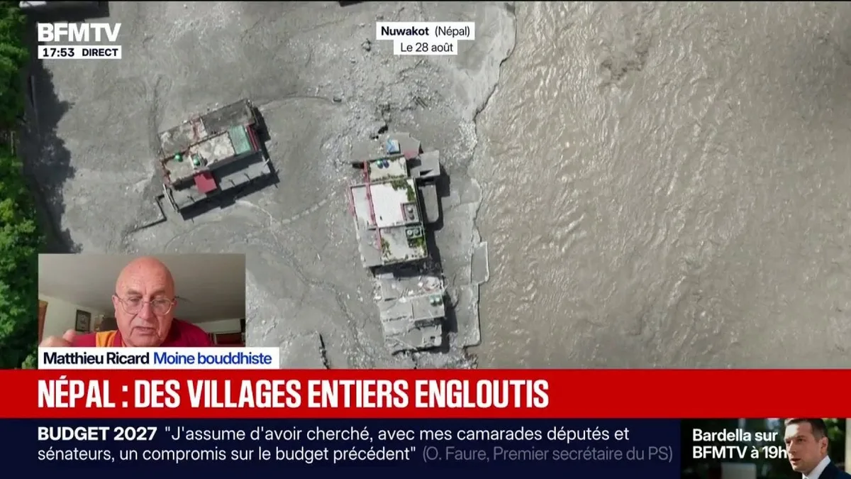 Népal: "L'armée a dégagé quelques routes, on a envoyé plusieurs véhicules", déclare Matthieu Ricard, moine bouddhiste