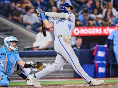 Caglianone goes 5 for 6 with HR, 6 RBIs to power the Royals past the Blue Jays 13-2