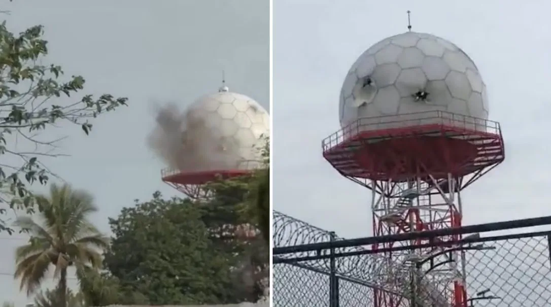 VIDEO: dron explosivo impactó radar primario de Aeronáutica Civil en Colombia