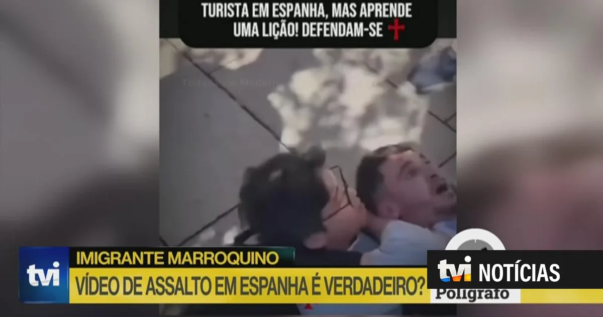 Polígrafo. Este vídeo de um assalto em Espanha é verdadeiro?
