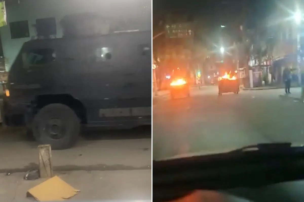 Caos no Rio: operação do Bope registra tiroteio, incêndio e vias bloqueadas