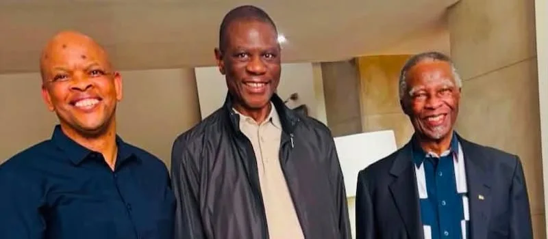 Mbeki visits Mashatile, who remains at home on medical leave