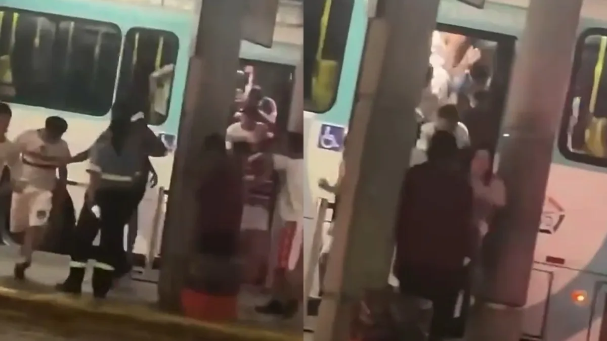 Torcedores do Fortaleza brigam no Terminal da Parangaba após jogo na Arena Castelão