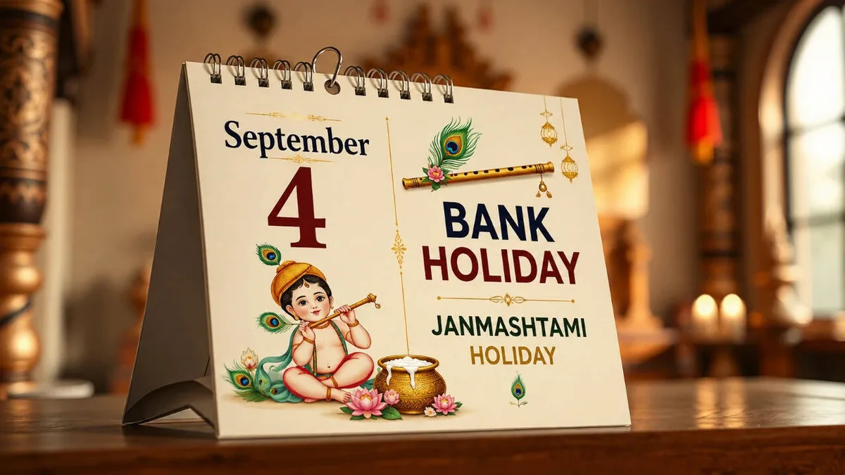 Bank holiday on Janmashtami: Where are banks closed on Sept 4, 2026? Check list