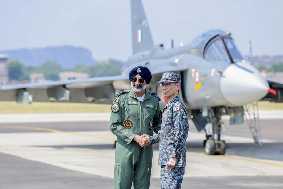 Japanese fighter aircraft operate from Indian soil for the first time