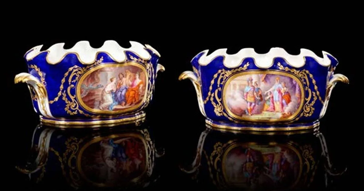 Un lot de seaux à verre estimés à 1 million d’euros : des œuvres royales ayant appartenu à la famille Rothschild aux enchères