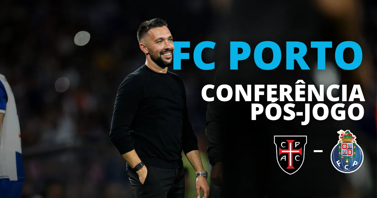 Em direto: Farioli analisa o jogo do FC Porto com o Casa Pia