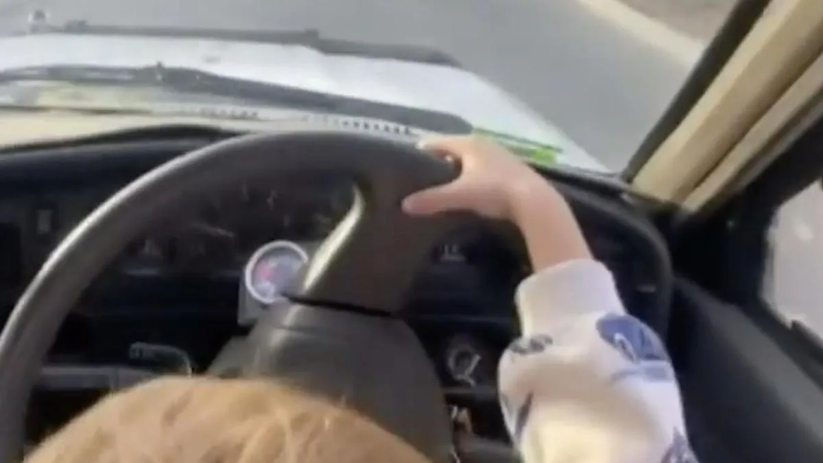 ‘Deeply concerning’: Man charged after wild video allegedly shows 3yo driving down Perth street