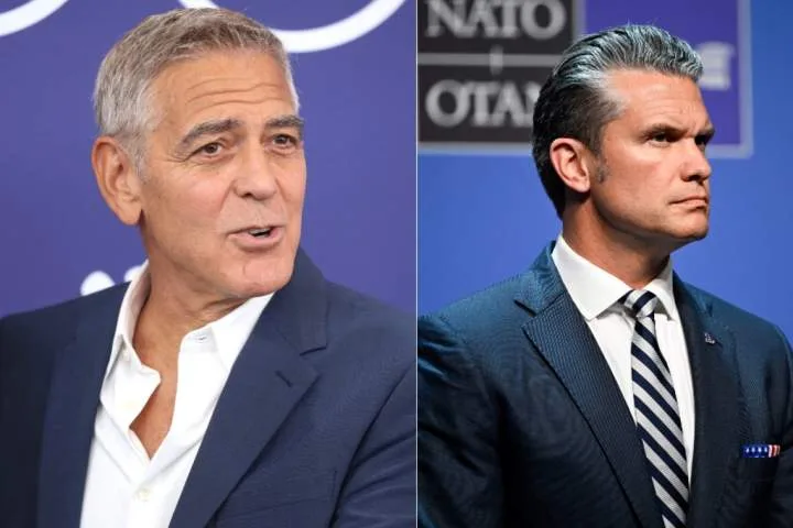 George Clooney calls out Pete Hegseth for mocking Canadian military cadets