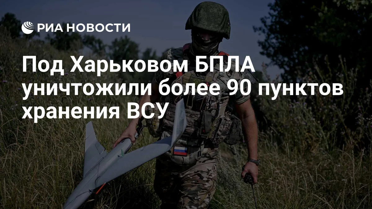 Под Харьковом БПЛА уничтожили более 90 пунктов хранения ВСУ