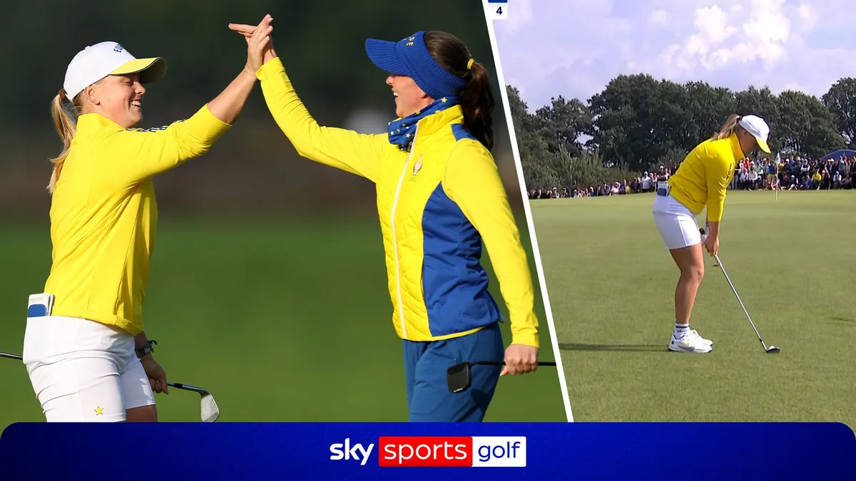 'UNBELIEVABLE!' | Stark starts her round off with a hole-out EAGLE!