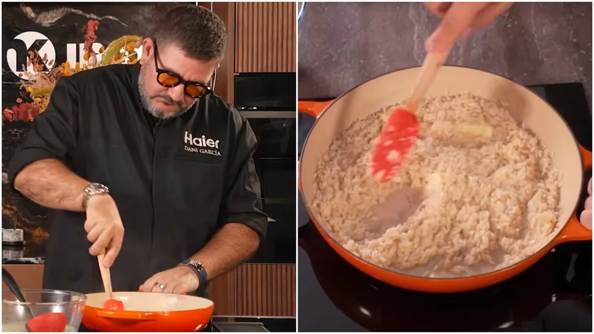 Dani García, chef: “En el mejor risotto, el arroz no se lava sino que hay que sofreírlo y terminarlo en el horno”