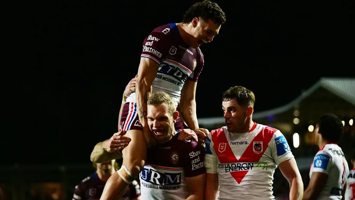 Manly keep NRL finals hopes alive in rollercoaster season as Dragons seal first ever wooden spoon