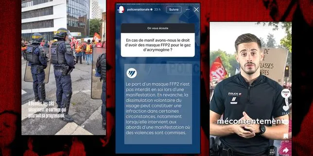 Mouvement lycéen : comment la police cherche à contrôler le récit médiatique sur les réseaux sociaux