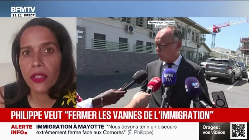 Immigration à Mayotte: "Édouard Philippe met les pieds dans le plat et il a raison", estime Estelle Youssouffa, députée LIOT de Mayotte