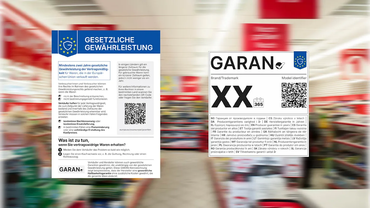 EU führt GARAN ein - Neues Label informiert über die Garantiedauer