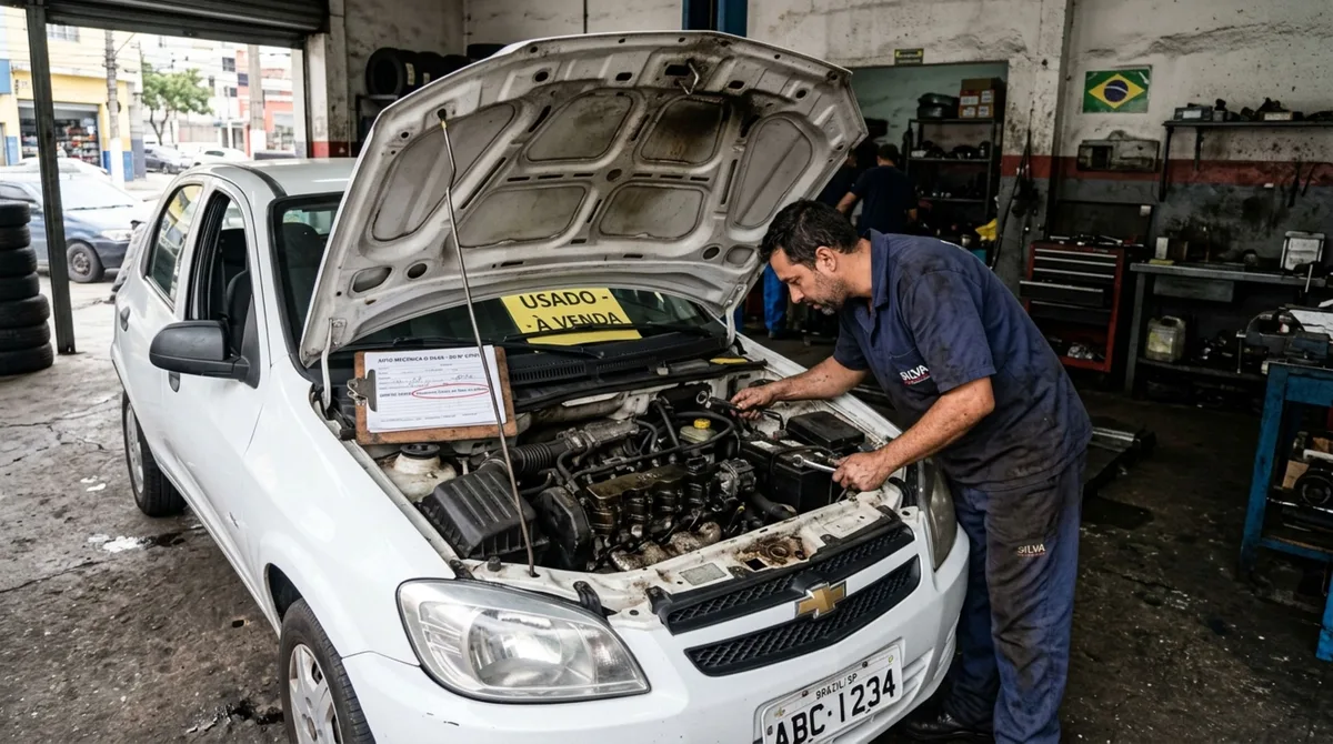 Comprador leva um carro usado para casa, descobre um defeito grave semanas depois e a loja se recusa a pagar o conserto, alegando desgaste natural, mesmo com a compra ainda recente