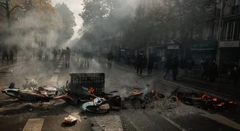 França faz contas aos estilhaços e cinzas após jornada de protestos e confrontos