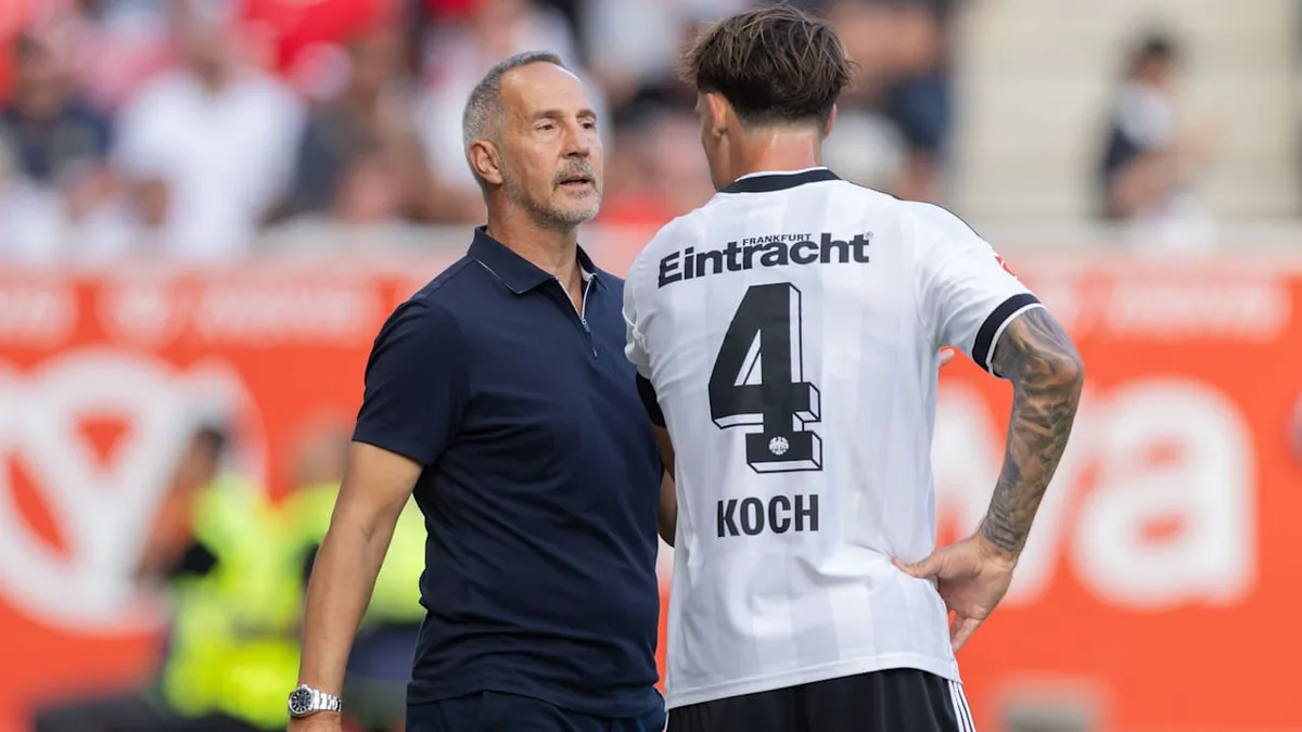 Eintracht Frankfurt - Auch Hütter sieht bei Koch „noch Luft nach oben“!