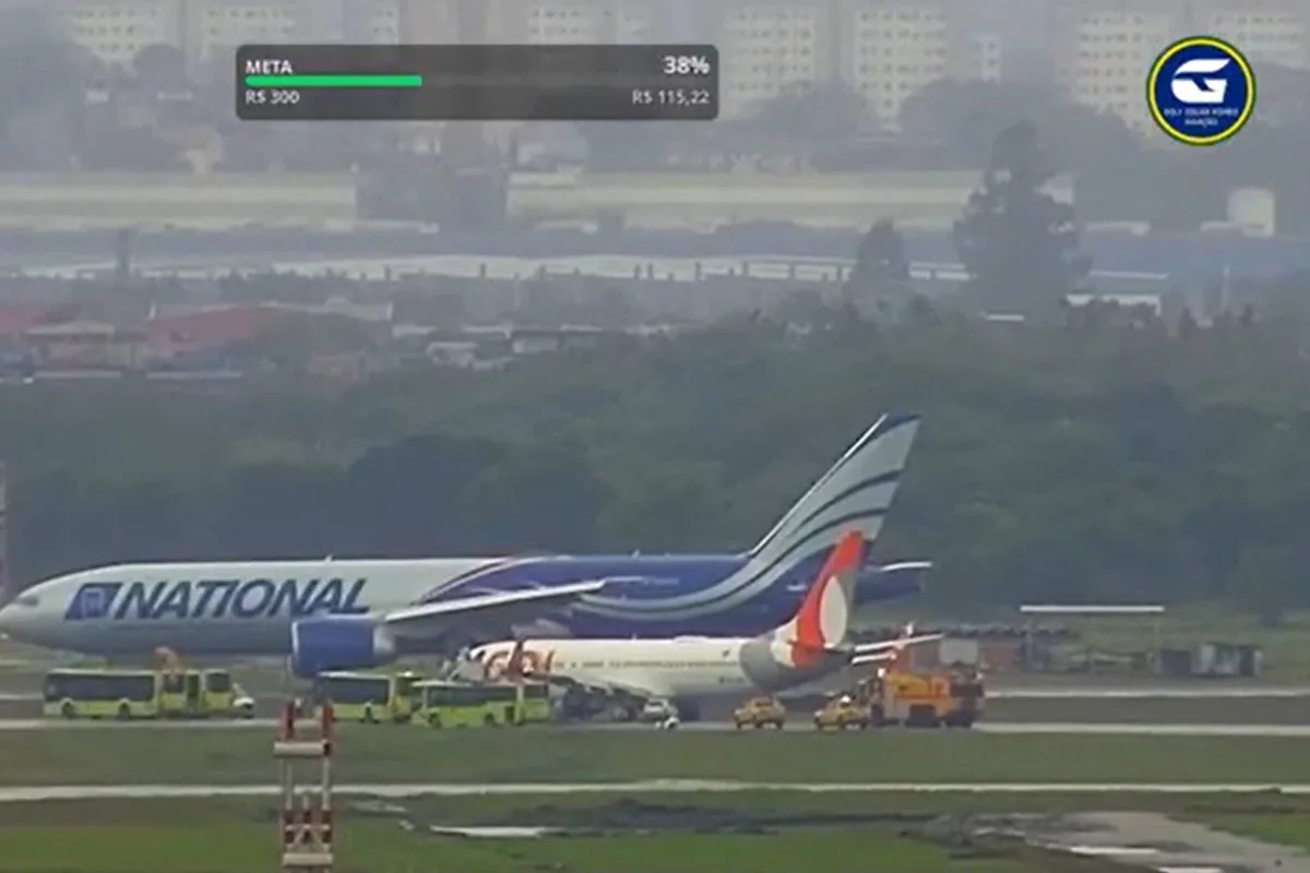 Problema em Boeing 737 faz passageiros desembarcarem entre pistas em Guarulhos