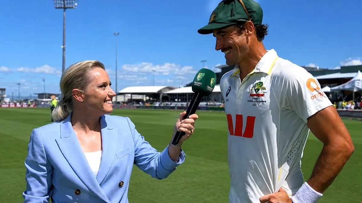 Starc dominates Bangladesh before wife Healy takes over with the mic