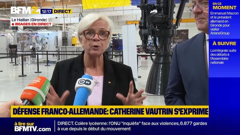 Projet de char MGCS: "Nous souhaitons continuer ce projet franco-allemand", déclare Catherine Vautrin, ministre des Armées