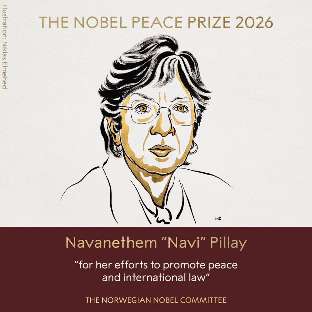 Nobel da Paz 2026 para jurista sul-africana Navi Pillay