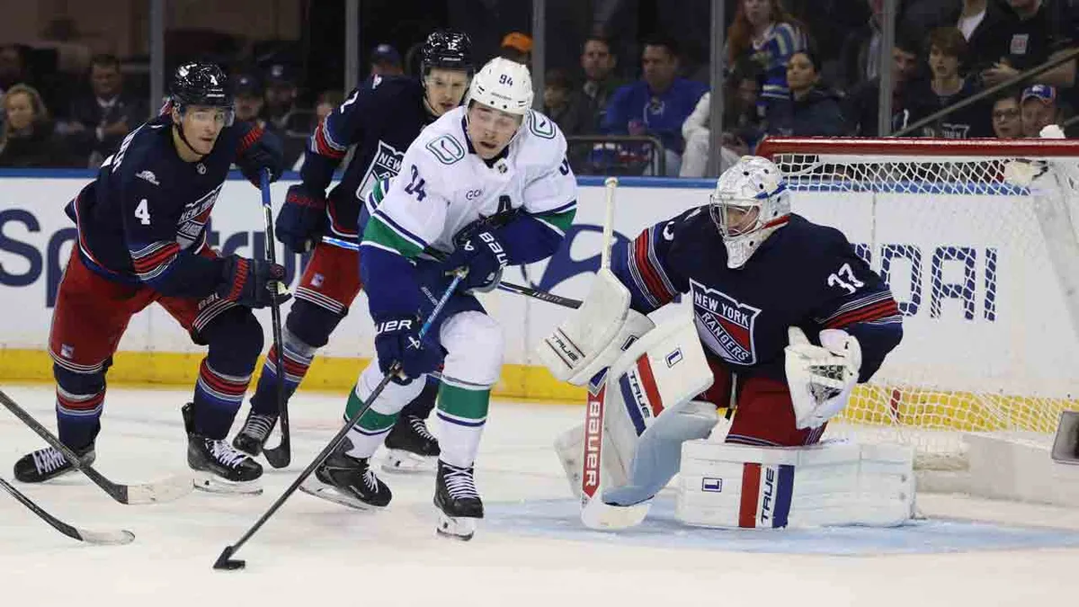 Canucks sunk by three third-period goals in loss to Rangers