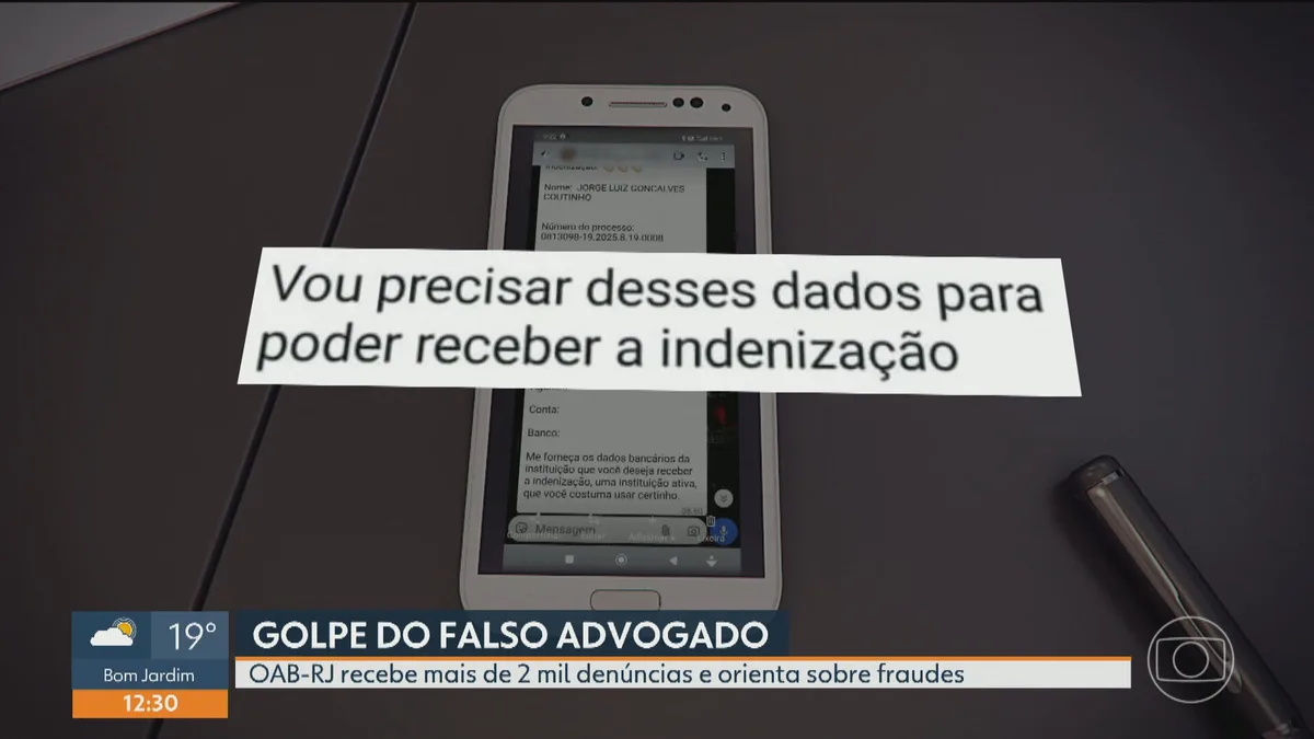 Golpe do falso advogado: OAB-RJ registra mais de 2,3 mil denúncias desde janeiro de 2025