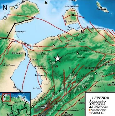 Sismo de magnitud 3.5 en Carora