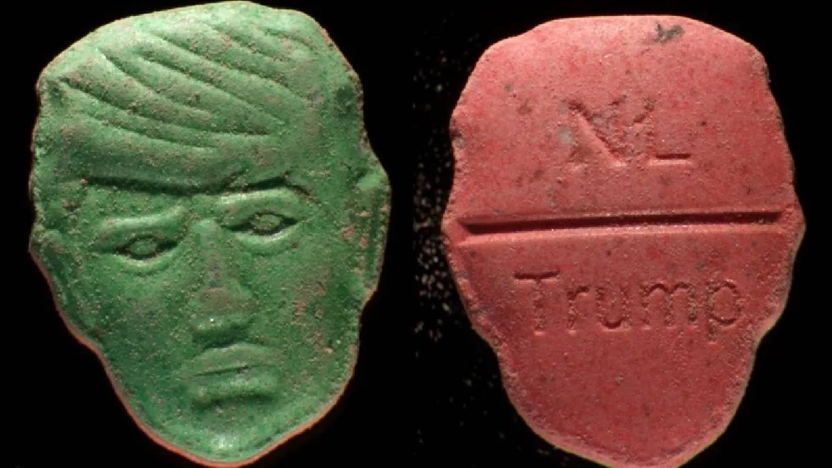 Alerta roja en Países Bajos por pastillas de éxtasis con la cara de Trump: contienen una sustancia mortal