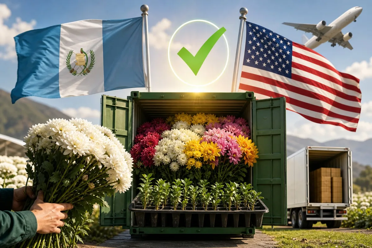 Guatemala logra que sus crisantemos ingresen sin restricción al mercado de Estados Unidos