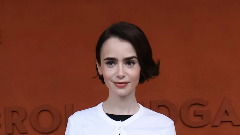 Lily Collins models what you’ll swap your sneakers for