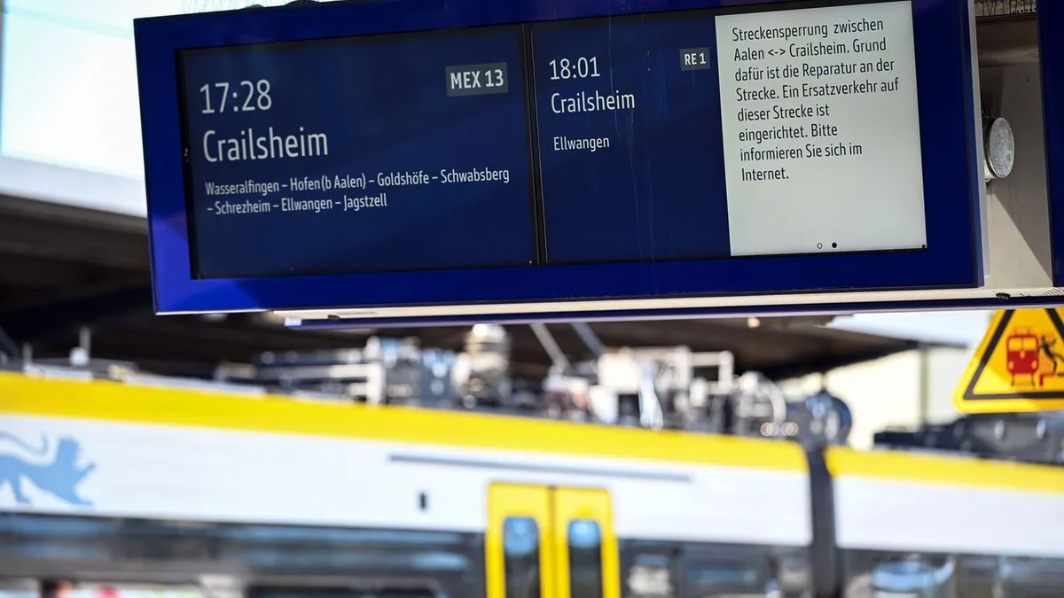 Bahnverkehr beeinträchtigt: Schäden an Schienen - Bahnstrecke bleibt gesperrt