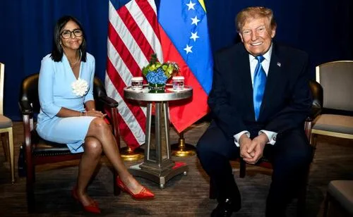 Trump y Delcy Rodríguez hablaron de elecciones en Venezuela: Rubio; fue la primera reunión entre ambos desde la captura de Maduro