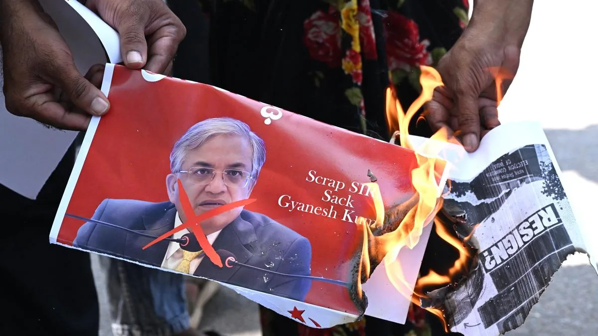 Left parties stage protests across Visakhapatnam, demand removal of CEC