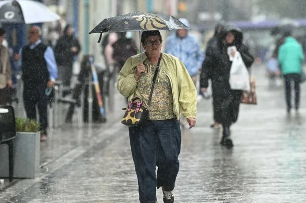 Met Office names areas facing heavy rain on Monday with 14 counties at risk