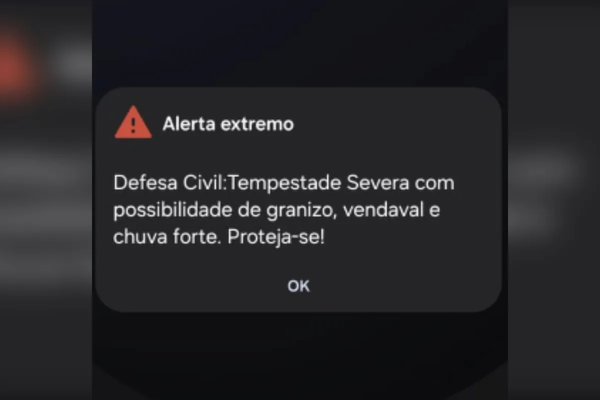 Chuva forte, vendaval e granizo: moradores de BH recebem 3 alertas seguidos