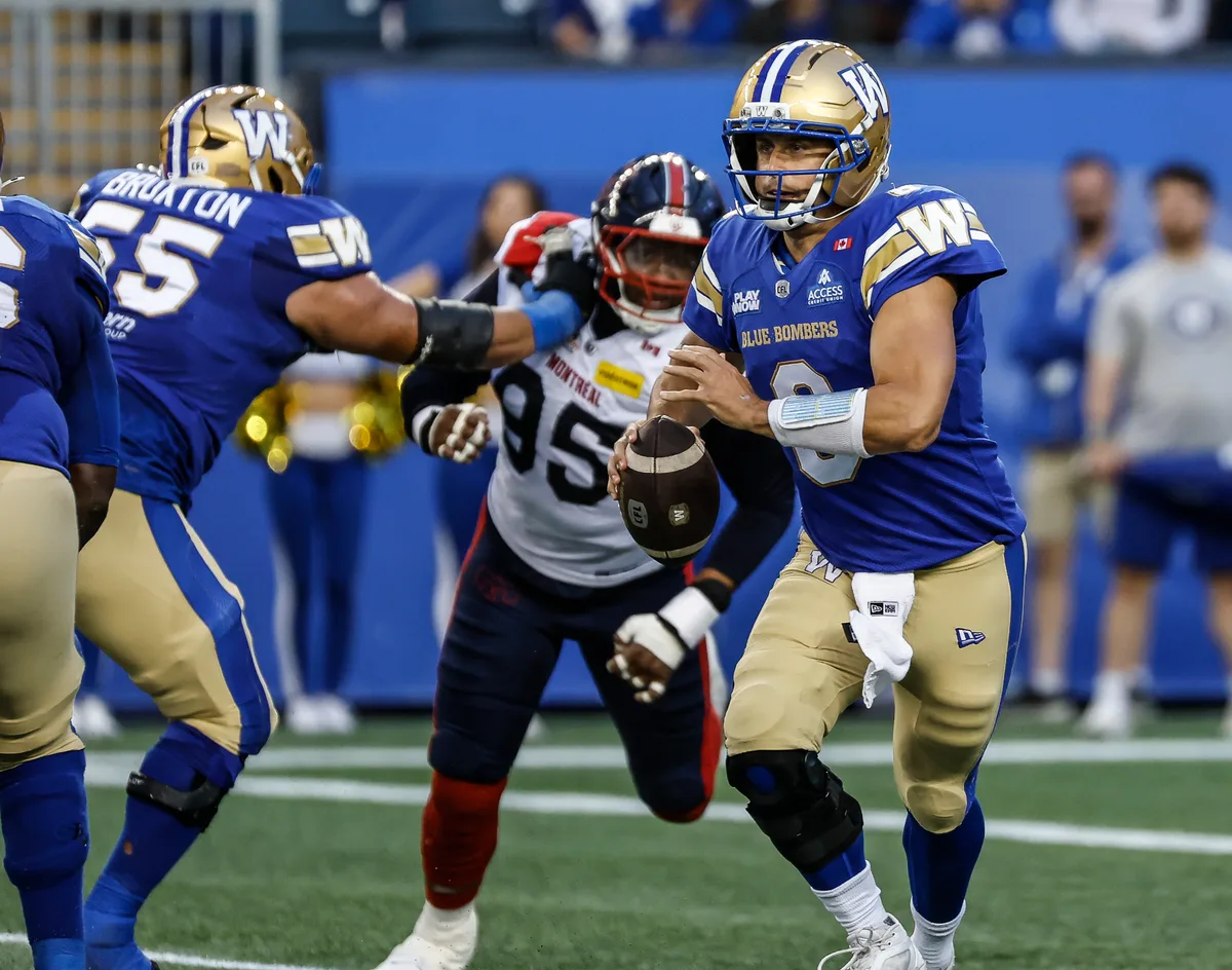 Bombers put an end to Alouettes’ seven-game win streak with 44-28 beatdown