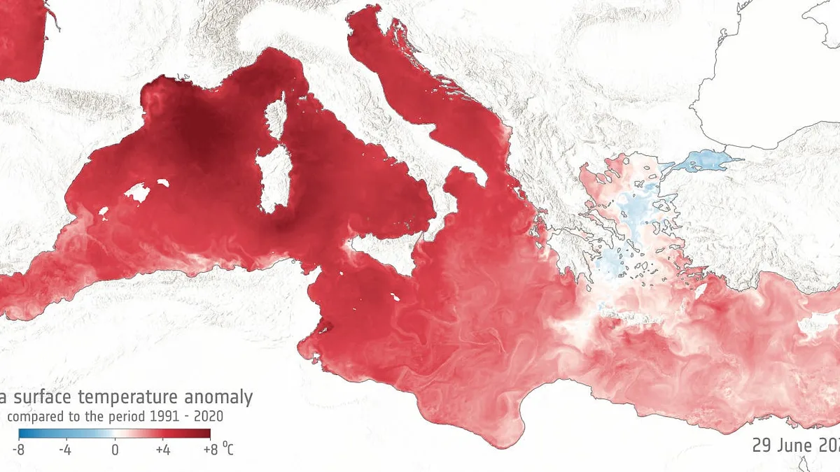 Bilder der Woche: Rekordtemperaturen im Mittelmeer