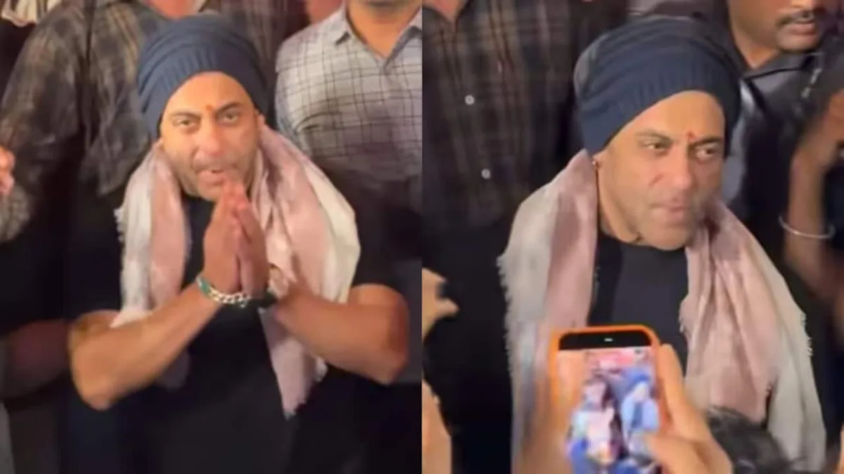 Salman Khan Folds Hands, Requests Fans To Clear Way For Him During Ganpati Darshan