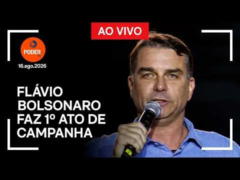 Ao vivo: Flávio Bolsonaro faz 1º ato de campanha em Copacabana