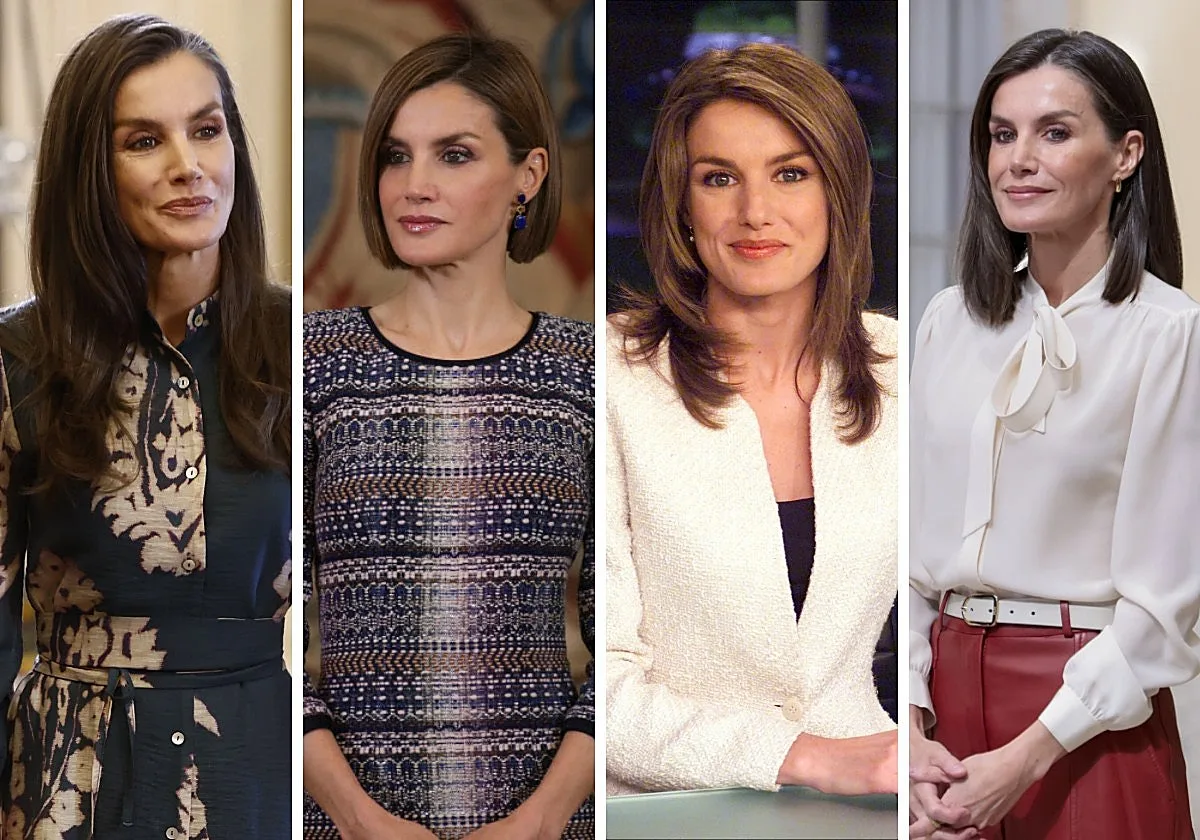 Los cambios de look de la Reina Letizia: de su mítico corte bob, al pelo largo