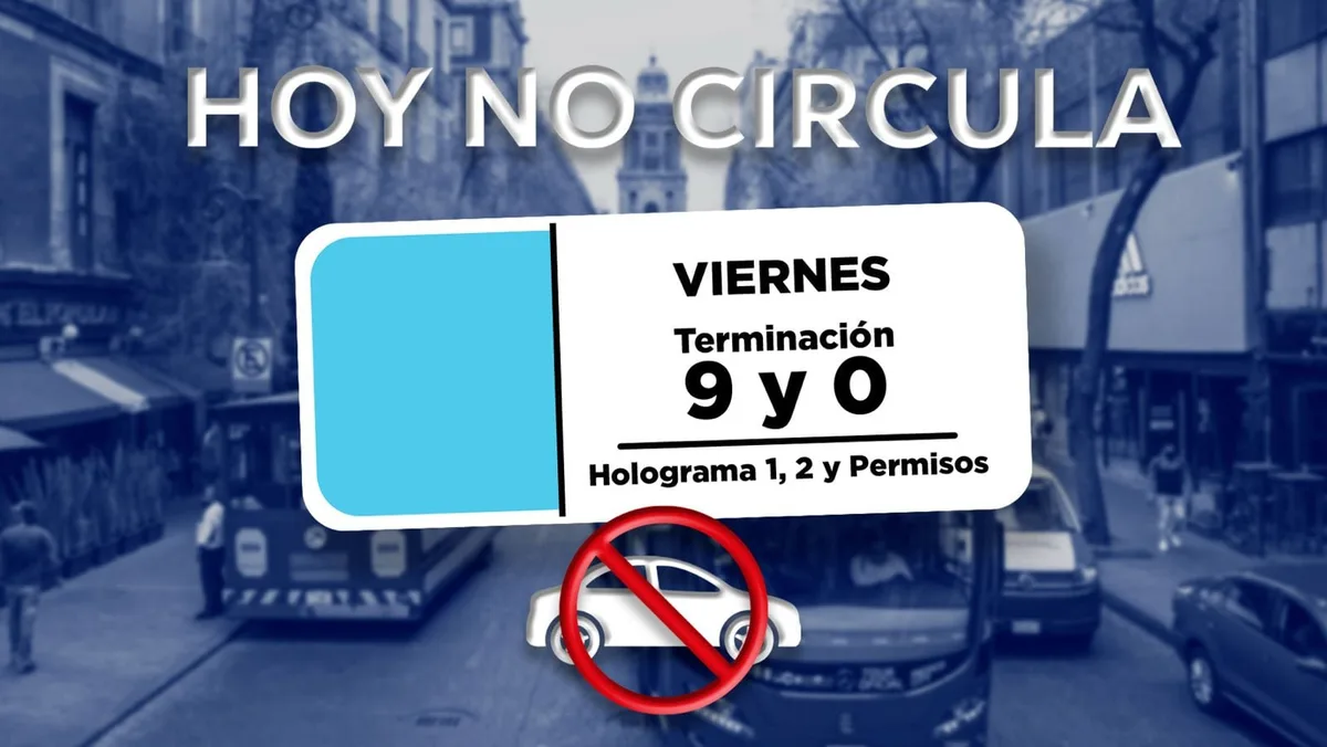¿Te toca ir a la fiesta sin auto? Así queda el Hoy No Circula en CDMX y Edomex este viernes 9 de octubre