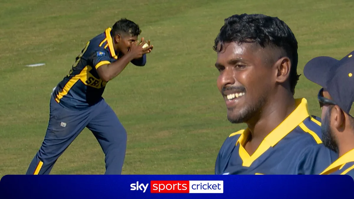 Sri Lanka's mystery spinner takes three wickets against England!
