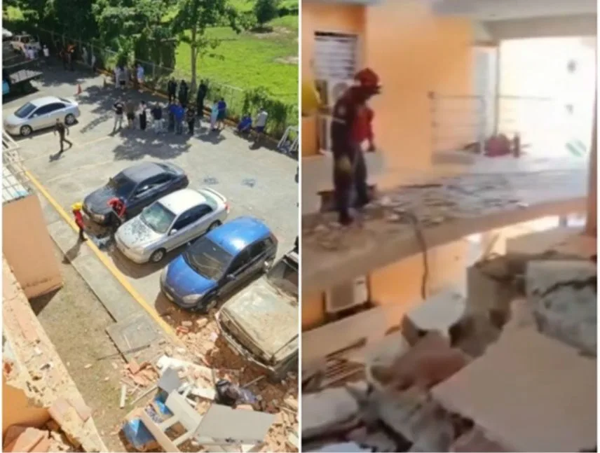 Explotó tubería de gas en un edificio en Guatire