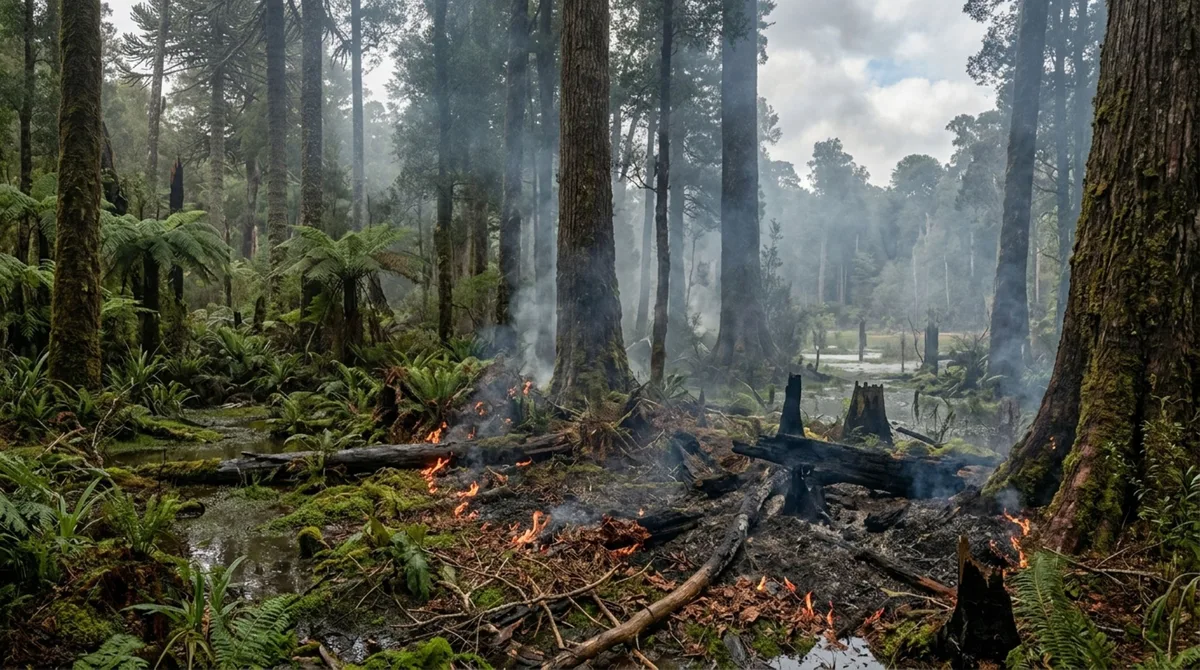 Carvão enterrado perto do polo sul guardou marcas de incêndios de quando a Antártida tinha florestas e meses inteiros de escuridão