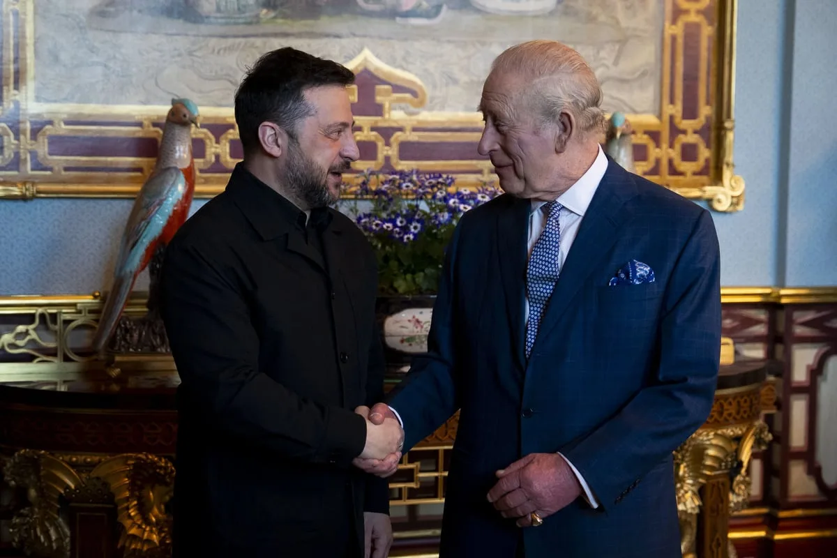 King hails bond between Ukraine and UK to mark country’s independence day